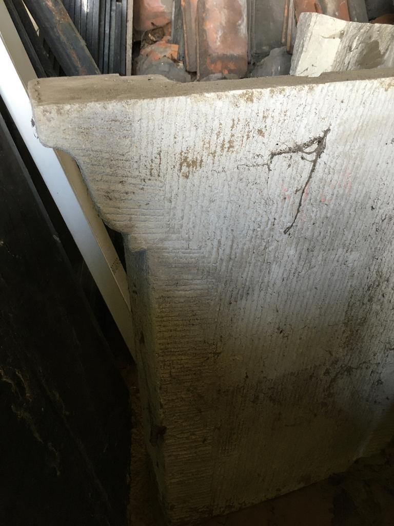 Schouwmantel witsteen, Doe-het-zelf en Bouw, Ophalen, Zo goed als nieuw