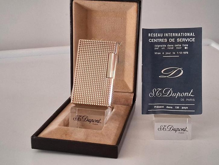 Dupont Aansteker L1  Diamant Model Goud Kleur (NIEUW)., Verzamelen, Rookartikelen, Aanstekers en Luciferdoosjes, Nieuw, Aansteker