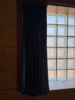 Blauwe gordijnen, Huis en Inrichting, Ophalen, Zo goed als nieuw