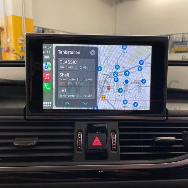 Apple carplay & android auto voor Audi A4 A5 A6 A7 Q5 Q7, Computers en Software, Navigatiesoftware, Ophalen, Nieuw