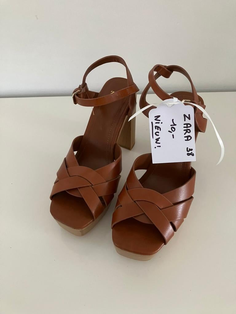 Zara Damesschoen maat 38, Kleding | Dames, Schoenen, Bruin, Zara, Nieuw, Ophalen of Verzenden
