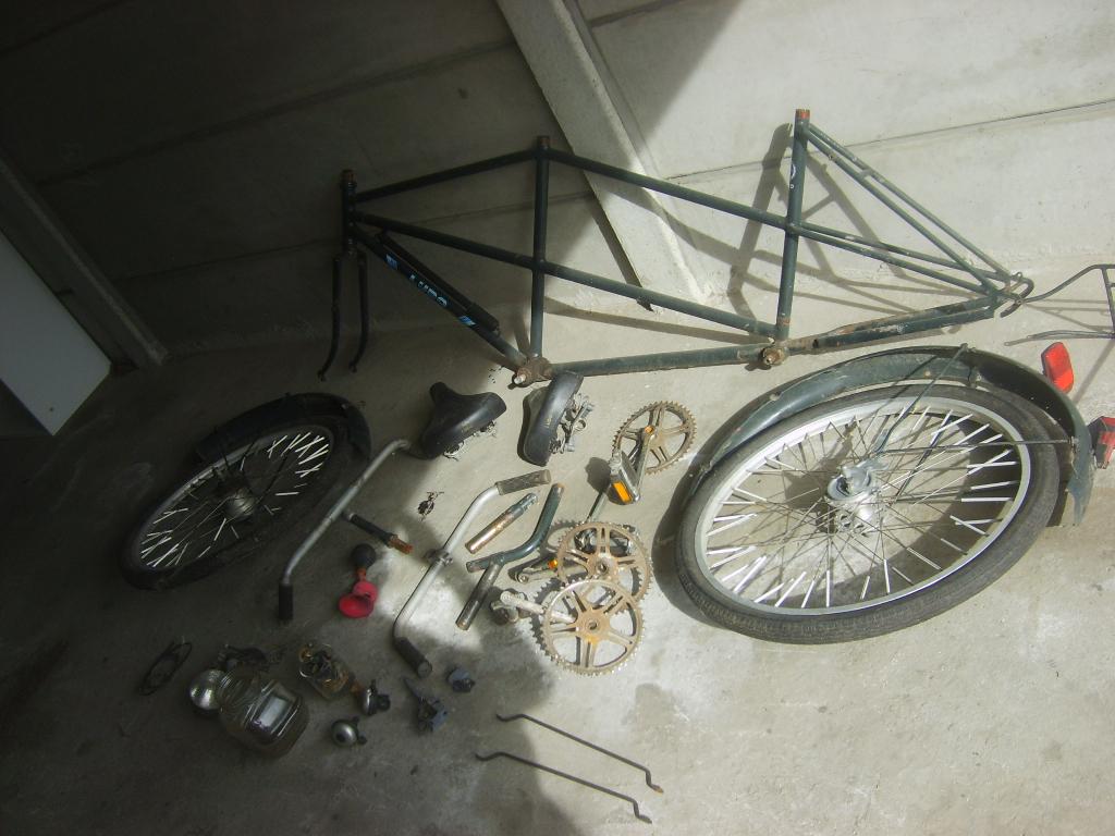 Ancien tandem à remonter/réparer, Enlèvement