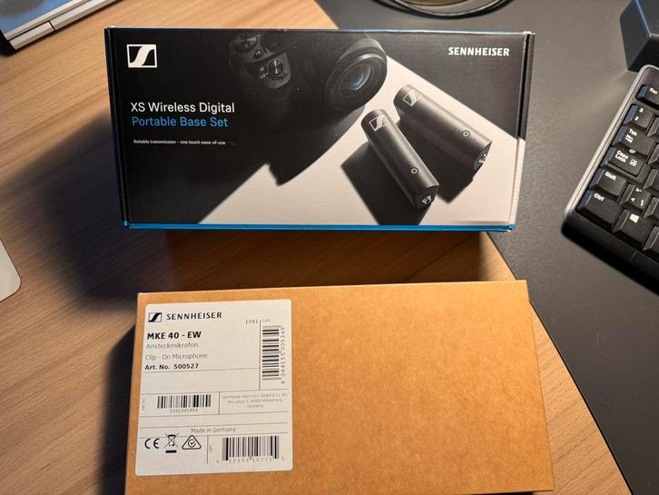 Sennheiser MKE40 + Sennheiser XS wireless digital, Musique & Instruments, Microphones, Comme neuf, Enlèvement