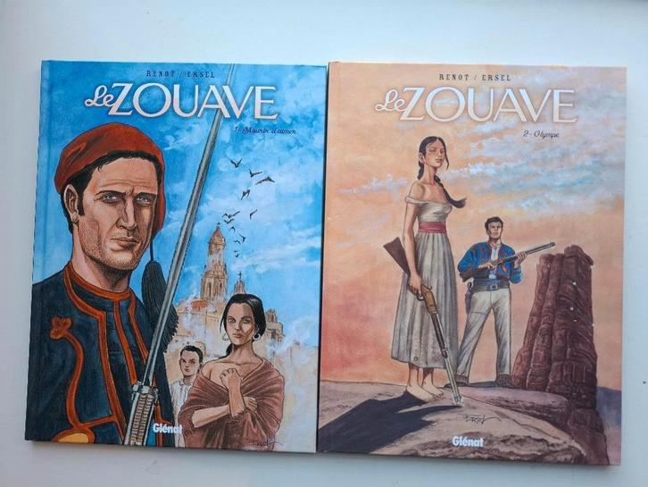 LE ZOUAVE TOMES 1 ET 2 SERIE COMPLETE TBE TOUS EO, Boeken, Stripverhalen, Zo goed als nieuw, Complete serie of reeks, Ophalen of Verzenden