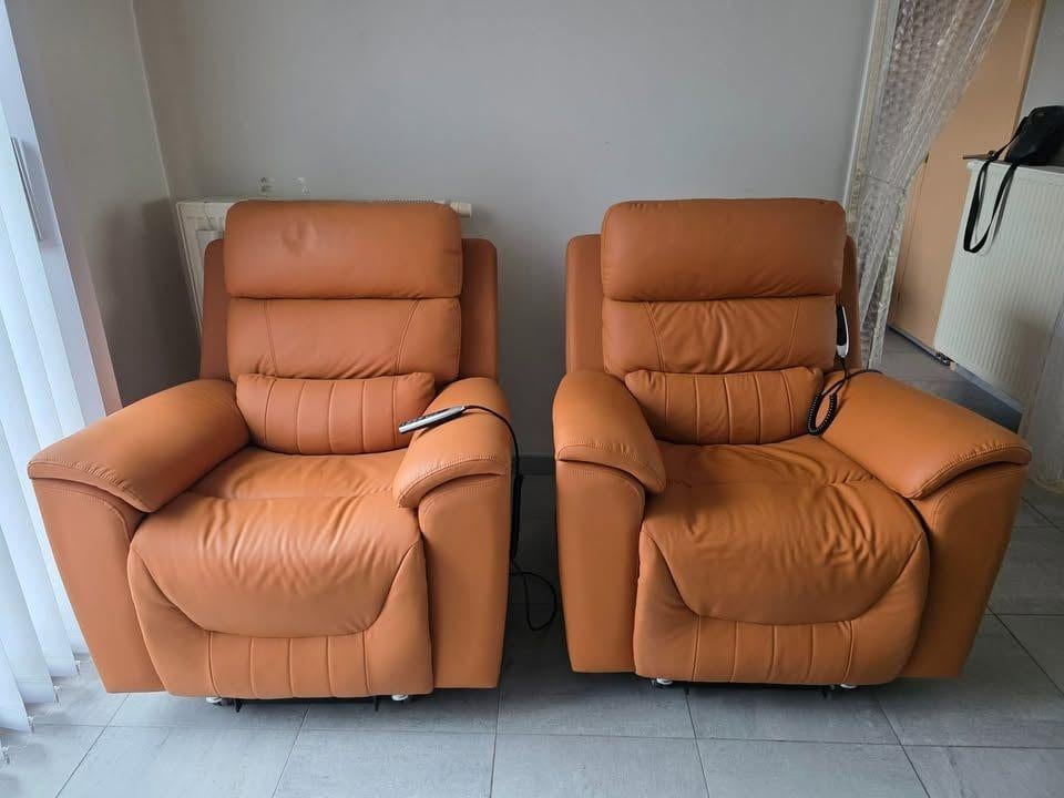 Relax zeten, Maison & Meubles, Canapés | Coins salons complets, Comme neuf, Cuir, Enlèvement