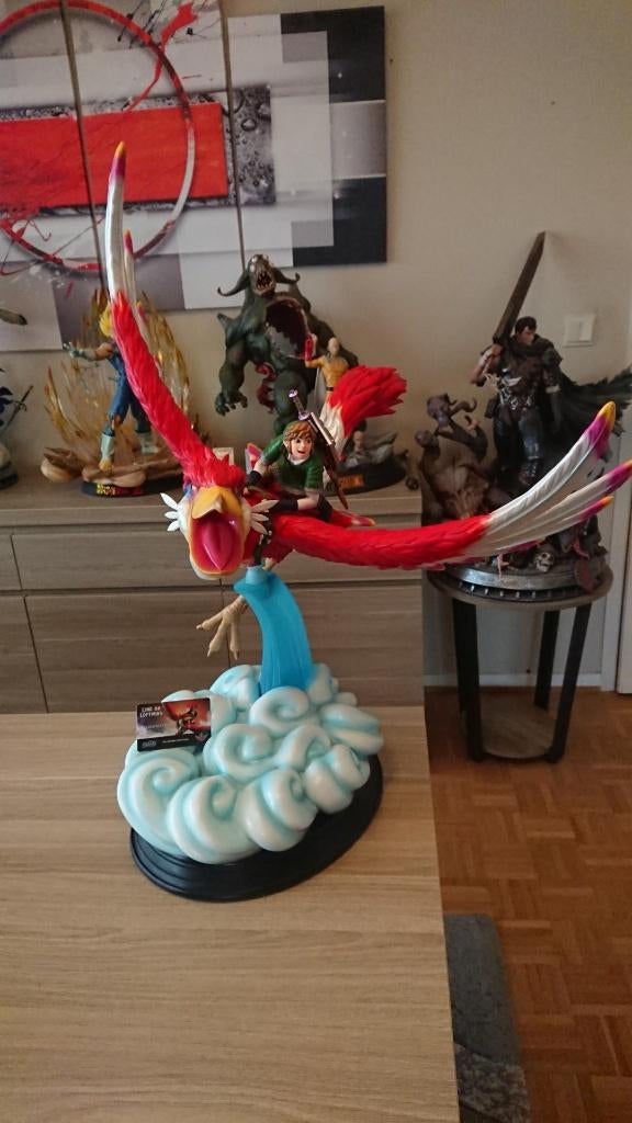 The Legend of Zelda Skyward Sword Link on Loftwing F4F, Collections, Statues & Figurines, Enlèvement, Utilisé