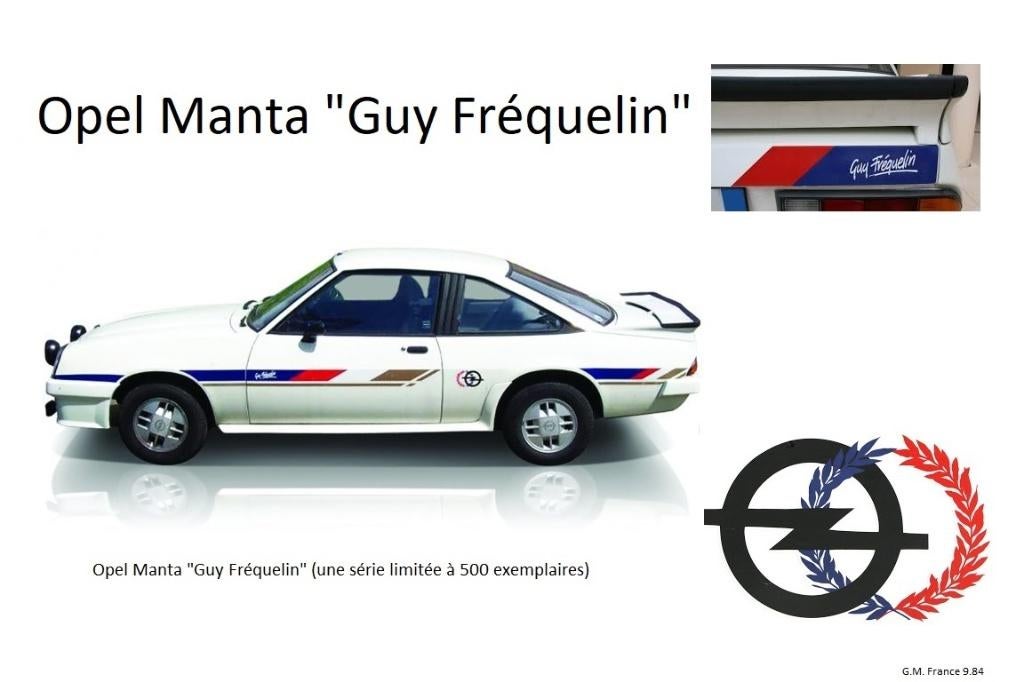 dépliant information de l'édition Opel Manta Guy Fréquelin, Envoi, Comme neuf, Opel
