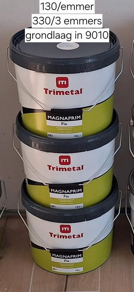 Apprêt et peinture trimétalliques 9010, Bricolage & Construction, Peinture, Vernis & Laque, Peinture, Enlèvement