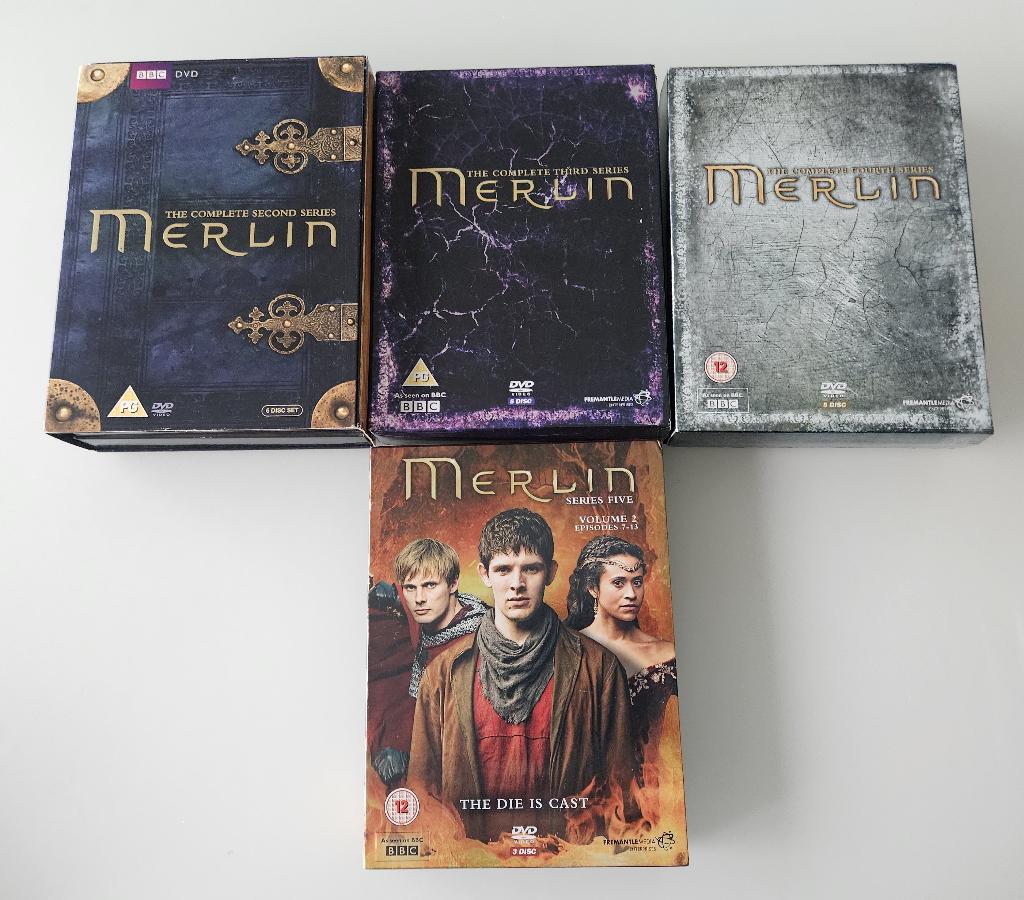 DVD boxen : Merlin, Ophalen of Verzenden