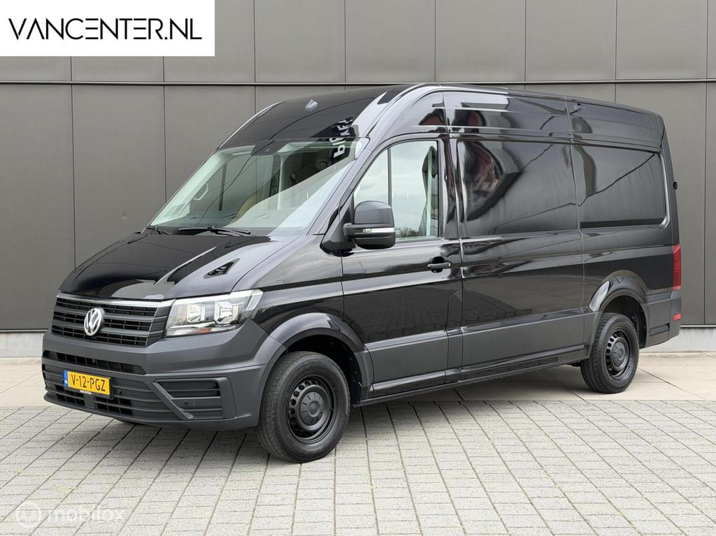 Volkswagen Crafter 2.0 TDI L3H3 Airco Apple CarPlay Zwart, Auto's, Bestelwagens en Lichte vracht, Voorwielaandrijving, 75 kW, Stof