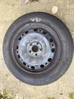 4 jantes en tôle Volkswagen avec pneus été bon état, 15 pouces, Pneus été, Pneu(s), Enlèvement