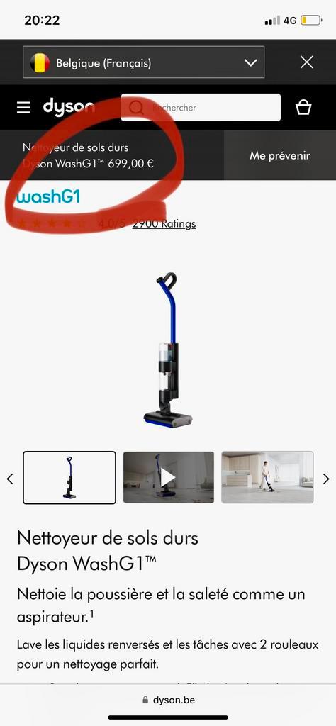 Dyson wash g1 a saisir, Elektronische apparatuur, Stofzuigers, Zo goed als nieuw, Stofzuiger, Ophalen