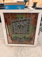 Glazen raam met scharnier, Doe-het-zelf en Bouw, Glas en Ramen, Ophalen, Zo goed als nieuw