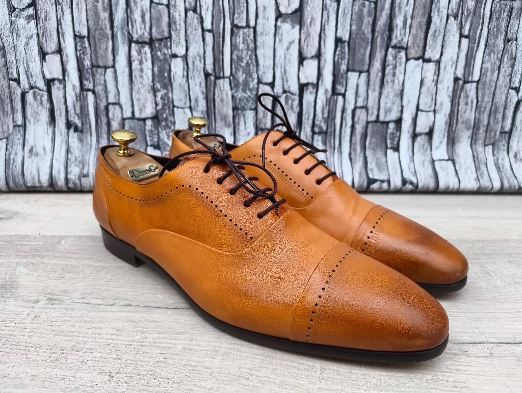 Roy Robson Cognac klassieke herenschoenen - Mt 45, Bruin, Verzenden, Roy robson, Zo goed als nieuw