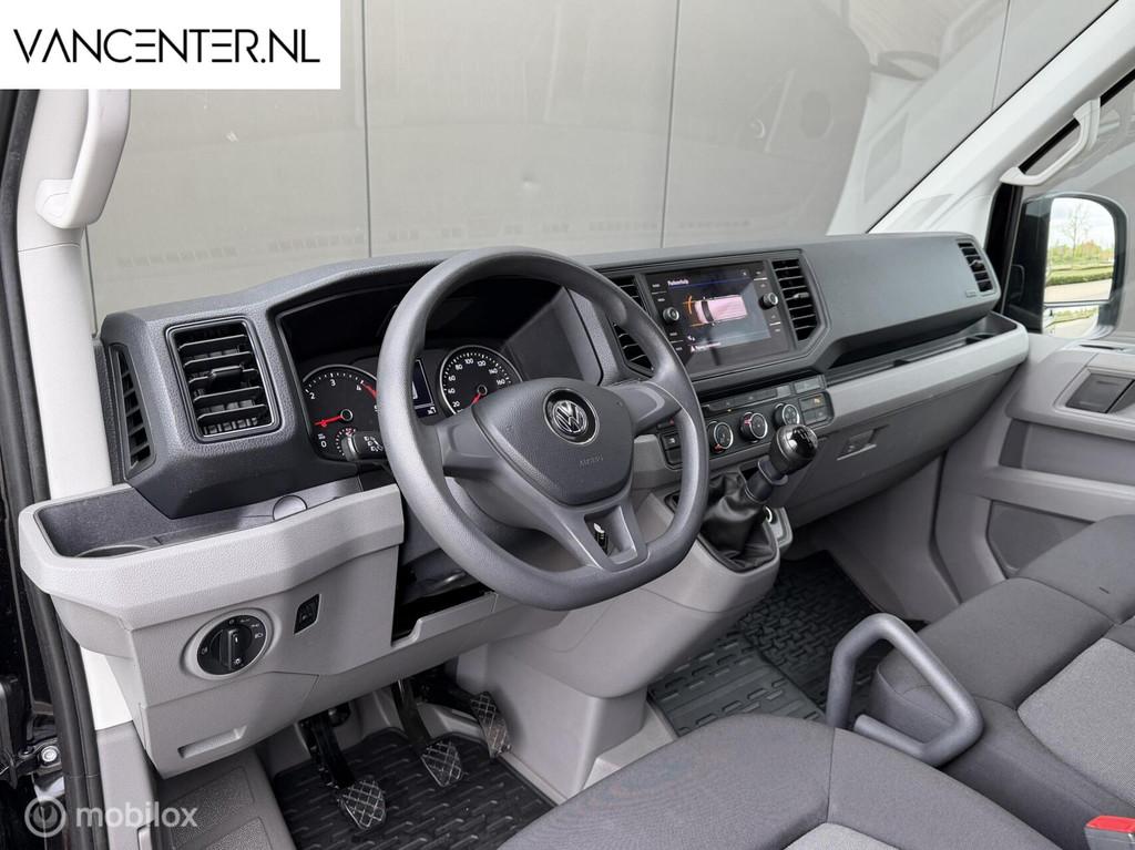 Volkswagen Crafter 2.0 TDI L3H3 Airco Apple CarPlay Zwart, Auto's, Bestelwagens en Lichte vracht, Voorwielaandrijving, 75 kW, Stof