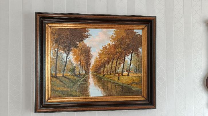 2 landschaps schilderijen van Rik Mulders, Antiek en Kunst, Kunst | Schilderijen | Klassiek, Ophalen