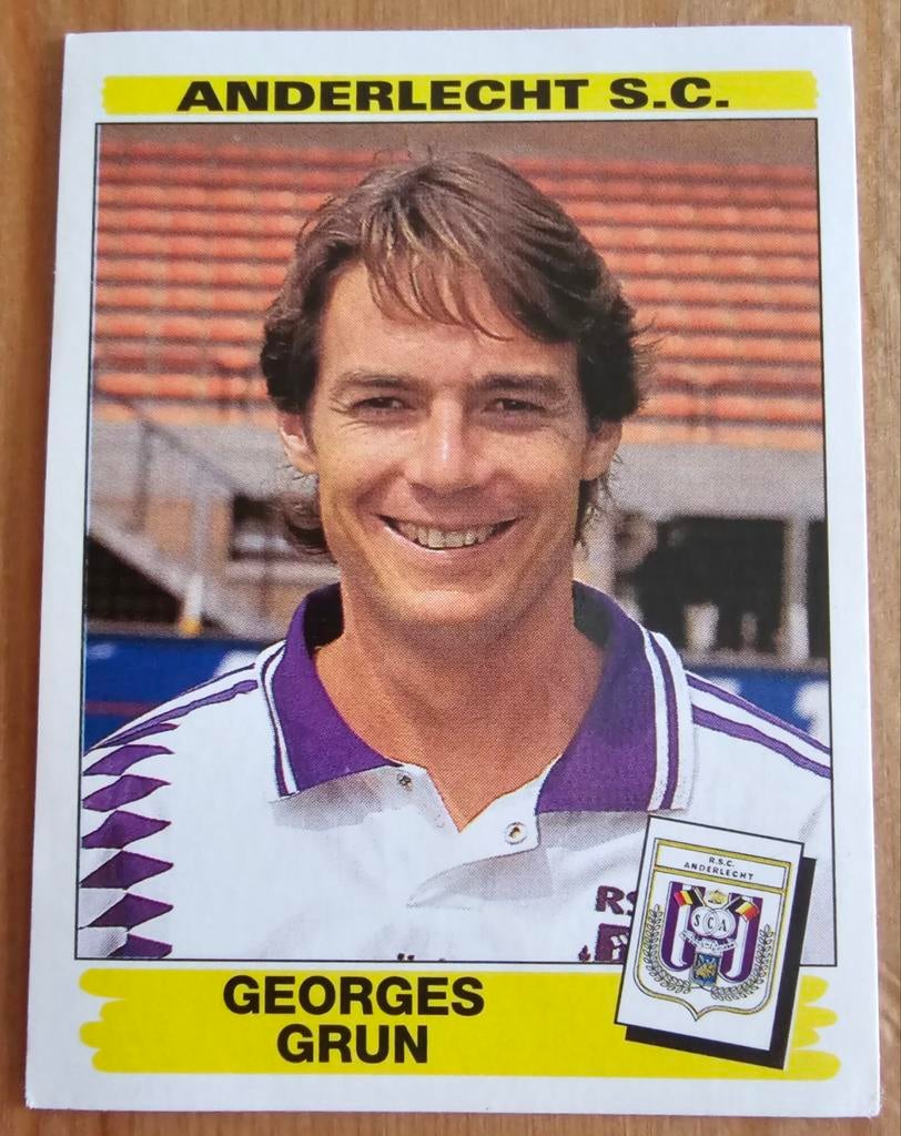Panini Football 96 #30 Georges Grun SC Anderlecht Voetbal!, Ophalen of Verzenden, Zo goed als nieuw, Sticker