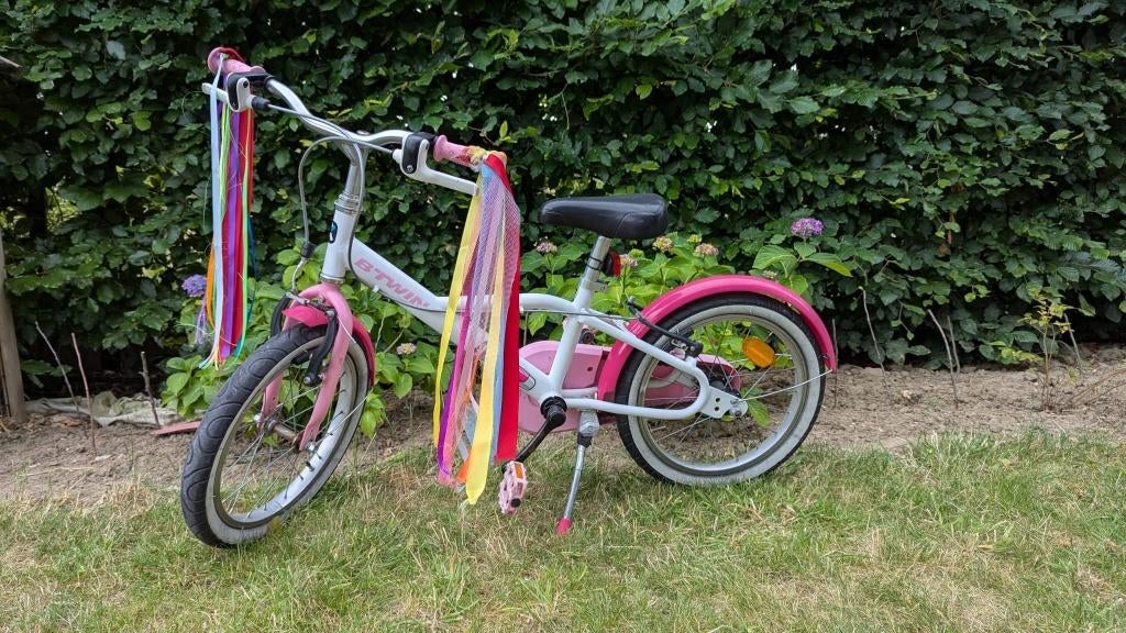 Meisjesfiets, Ophalen, 16 inch, Handrem, Betwin