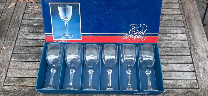 Verres cristal d'Arques, Maison & Meubles, Cuisine | Vaisselle, Comme neuf, Service complet, Autres styles, Autres matériaux, Enlèvement