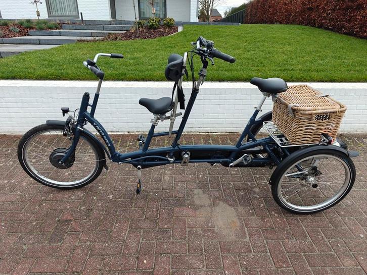Van Raam Twinny Plus driewieltandem met elektr ondersteuning, Vélos & Vélomoteurs, Vélos | Tricycles, Enlèvement