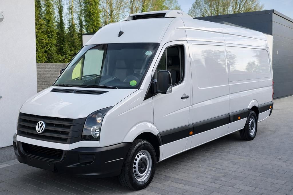 Volkswagen Crafter L4H2 Koelwagen – TOP STAAT gekeurd vvrk, Euro 5, Stof, Volkswagen, Wit