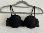 Zwarte voorgevormde balconette beha met beugel H&M maat 75A, Enlèvement ou Envoi, Noir, Soutien-gorge