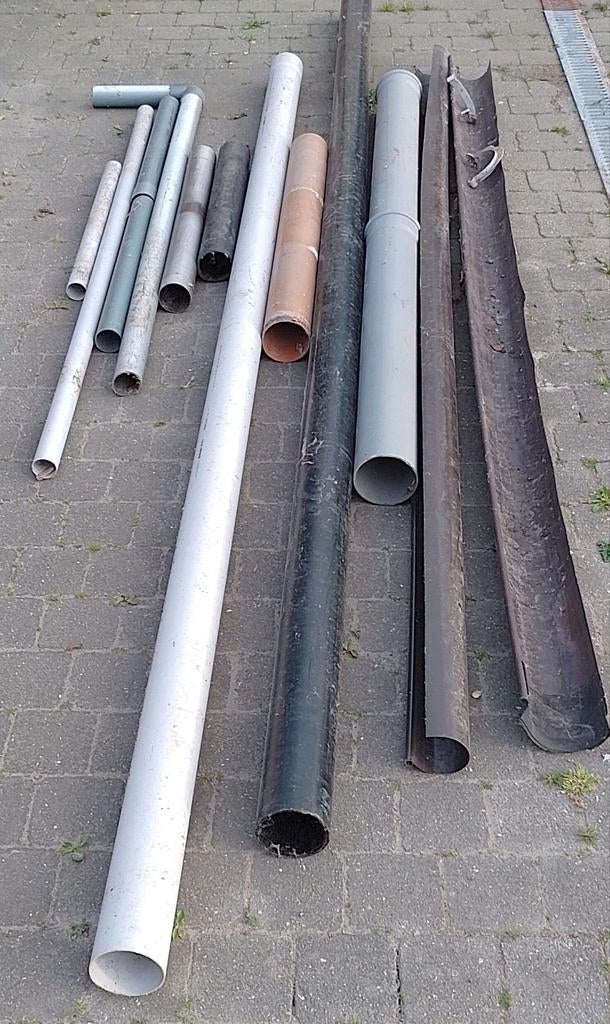 Plastic buizen en goten, alles meenemen, Ophalen