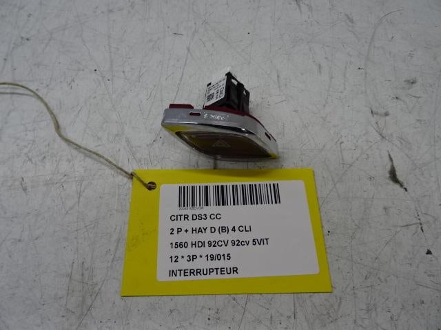 COMMUTATEUR Citroën DS3 (SA) (01-2009/07-2015) (96669616), Autos : Pièces & Accessoires, Tableau de bord & Interrupteurs, Citroën