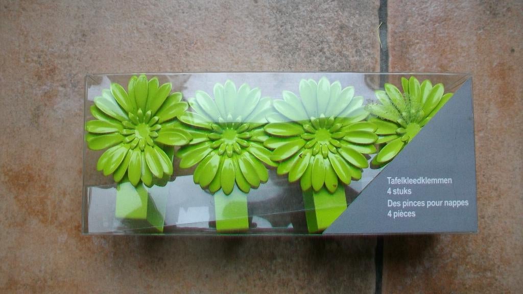 Tafelkleedklemmen, groen, nieuwstaat, Maison & Meubles, Cuisine | Vaisselle, Enlèvement ou Envoi, Neuf