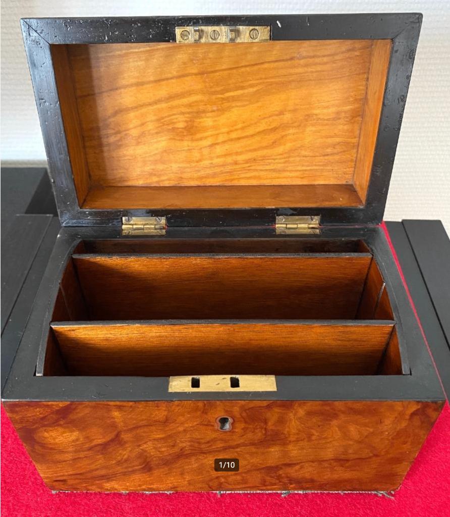 Boite à Lettres Anglaise de 1910-20 en Bois d'Acajou, Enlèvement ou Envoi