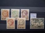 Belgique : 1272/77** œuvres de P.P. Rubbers 1964, Sans timbre, Neuf, Non oblitéré, Art