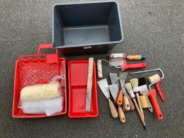 Verfborstel Schildersgerief, Bricolage & Construction, Matériel de peinture, Enlèvement, Comme neuf, Brosse