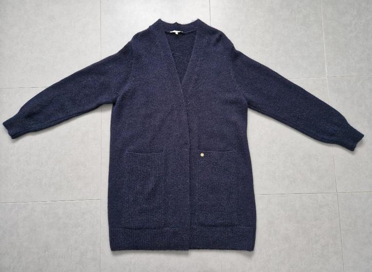 Xandres donkerlblauw ¾ damesgilet, Kleding | Dames, Truien en Vesten, Zo goed als nieuw, Maat 46/48 (XL) of groter, Blauw, Ophalen