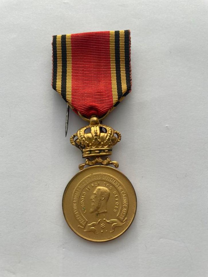 Lot 71: Leopold II medaille, Verzamelen, Militaria | Algemeen, Ophalen of Verzenden
