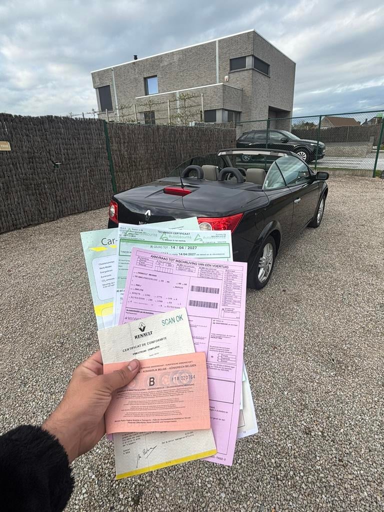 Renault Megan cabriolet à vendre 95 000 km, Autos, Achat, Entreprise, Cabriolet, Boîte manuelle