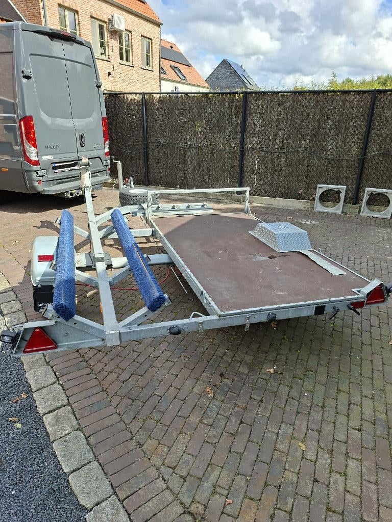 Aanhangwagen voor jetski en quad., Ophalen, Gebruikt