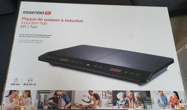 Plaque à induction double feu - 3500w, Electroménager, Tables de cuisson, Neuf, À Poser, Enlèvement