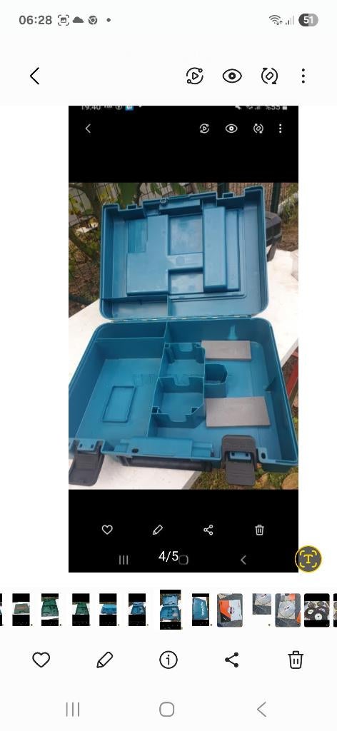 Makita koffer, Ophalen