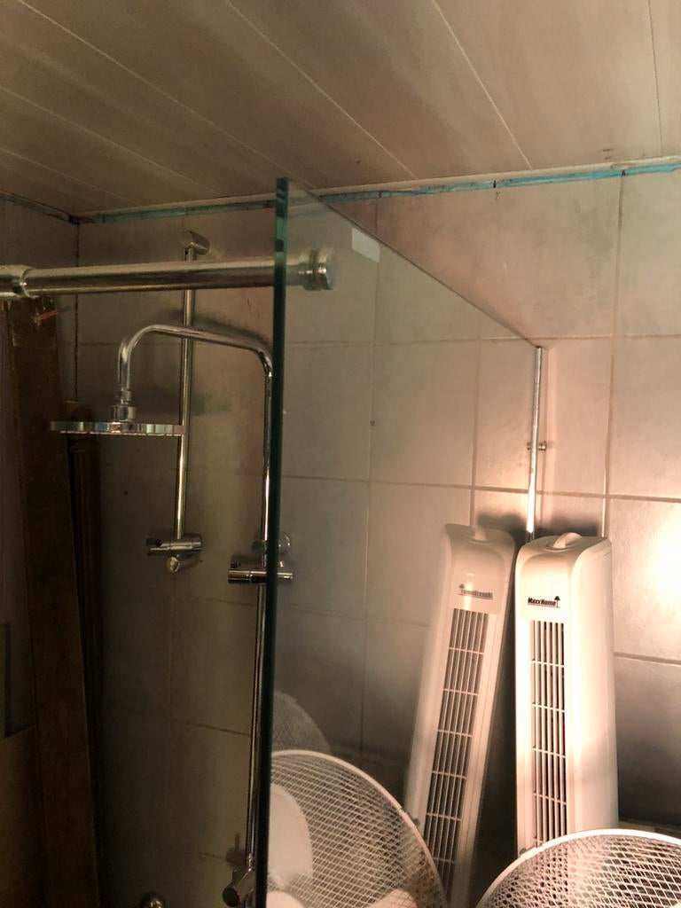 Glazen douchewand, Maison & Meubles, Salle de bain | Salle de bain complète, Enlèvement, Utilisé