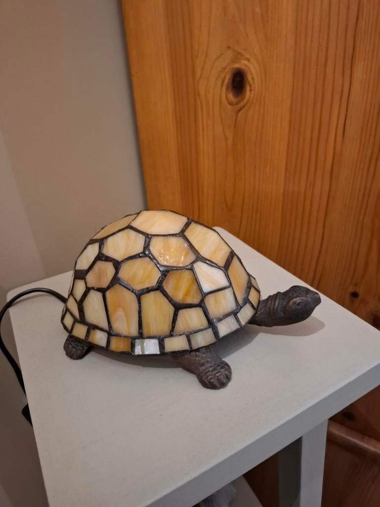 Tafellamp schildpad, Ophalen, Zo goed als nieuw, Metaal, Minder dan 50 cm