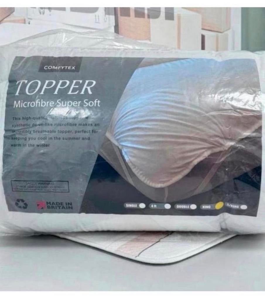 Surmatelas Comfytex surmatelas super doux pour lit king size, Maison & Meubles, Chambre à coucher | Matelas & Sommiers, Neuf, Enlèvement ou Envoi