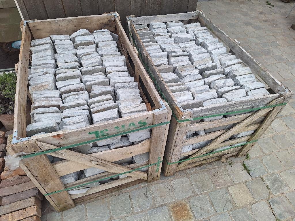 Kandla grey natuursteen terras oprit wandelpad, Jardin & Terrasse, Pavé & Dalles, Utilisé, Briques, Pierre naturelle, 10 m²² ou plus