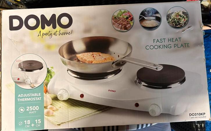 Kookplaat Domo DO310KP, Electroménager, Tables de cuisson, Neuf, Autoportant, 3 zones de cuisson ou moins, Enlèvement