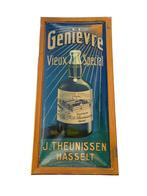 Reclamebord Genièvre - J. Theunissen - Hasselt, Ophalen of Verzenden, Zo goed als nieuw, Reclamebord