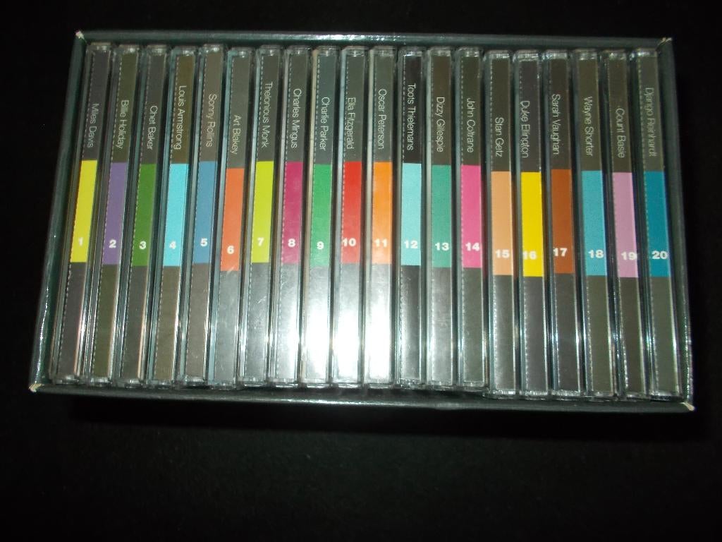 20 CD Box - FIRST CLASS JAZZ - STANDARDS, Cd's en Dvd's, Ophalen, Boxset, Zo goed als nieuw, 1940 tot 1960