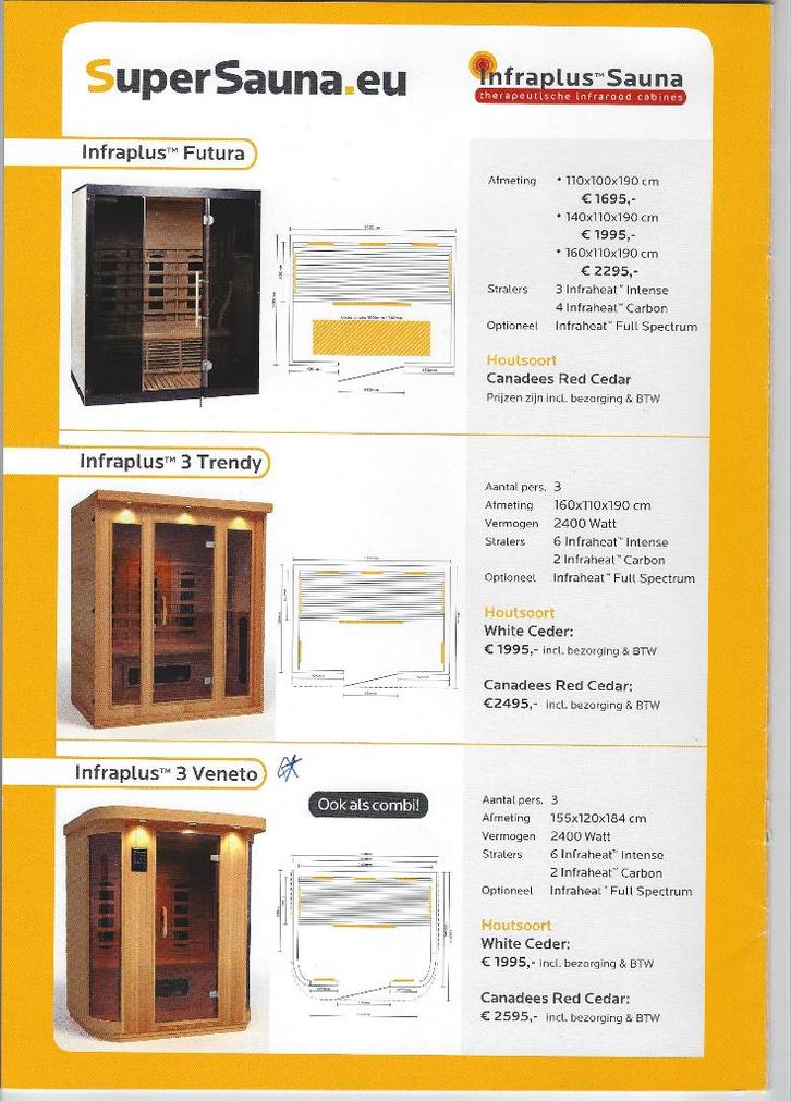 Infrarood Sauna, Sport en Fitness, Sauna, Zo goed als nieuw, Complete sauna, Infrarood, Ophalen