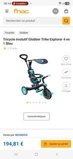 Globber Trike Explorer 4-in-1 blauwe schaalbare driewieler, Ophalen of Verzenden