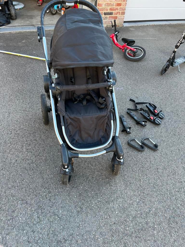 BabyJogger cityselect 1 enkele of dubbele kinderwagen, Gebruikt, Verstelbare duwstang, Combiwagen, Ophalen