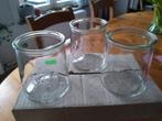 18 weck potten - 3/8 l - nieuw - zonder deksel, Ophalen of Verzenden, Nieuw, Glas, Pot, Bus of Blik