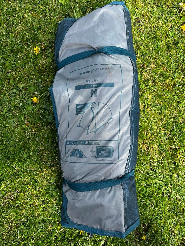 Quechua mh100 voor 2 personen, Caravanes & Camping, Tentes, jusqu'à 2, Utilisé, Enlèvement